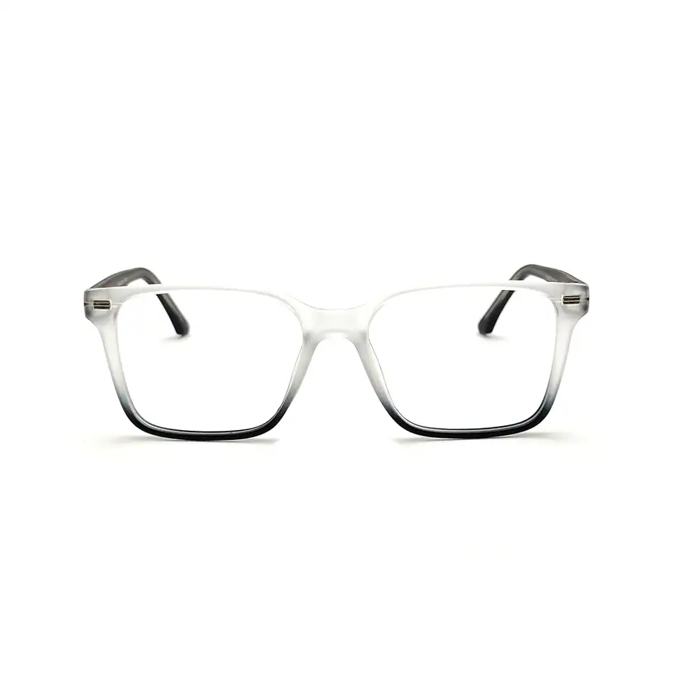 Matte Black & White Eyeglasses at chashmah.com