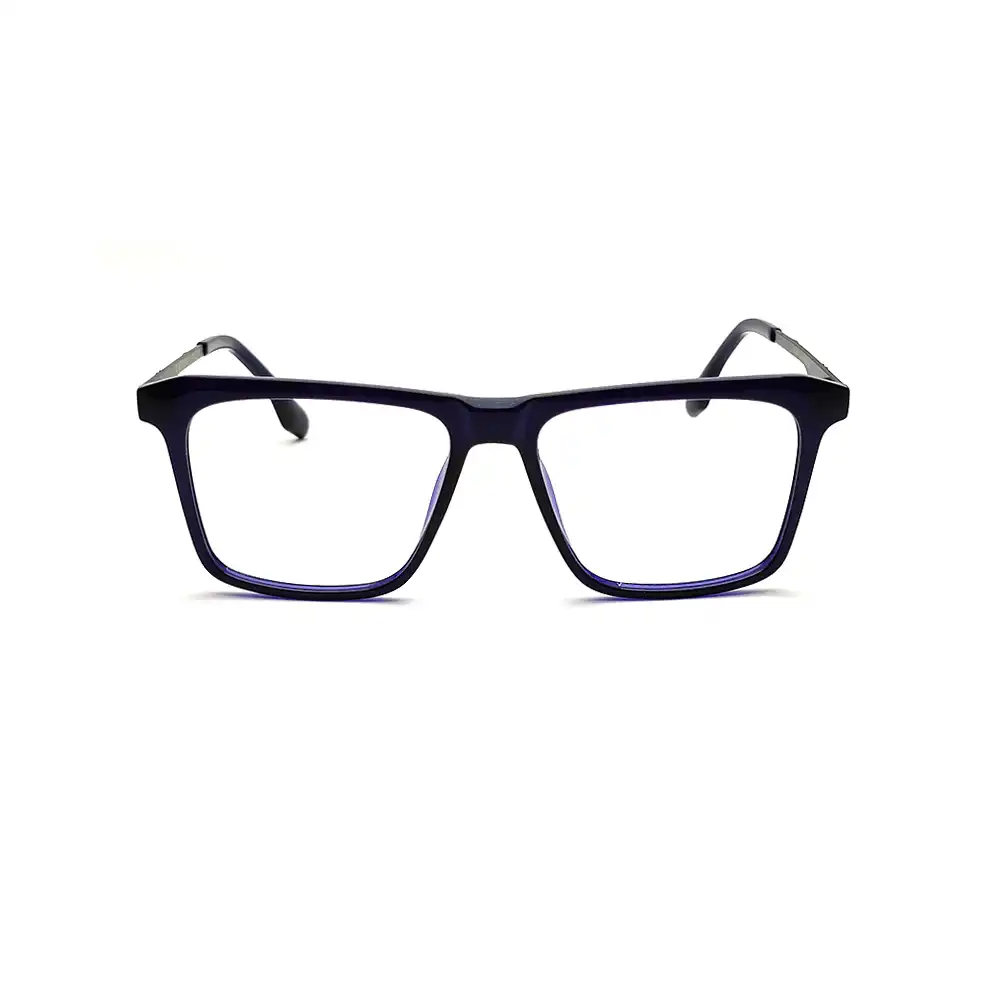 Navy Blue Rectangular Eyeglasses