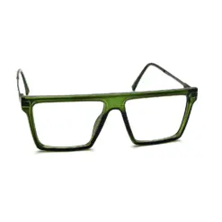 Olive Green Oversized Eyeglasses