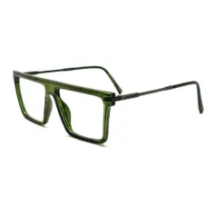 Olive Green Oversized Eyeglasses
