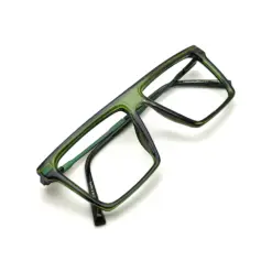 Olive Green Oversized Eyeglasses