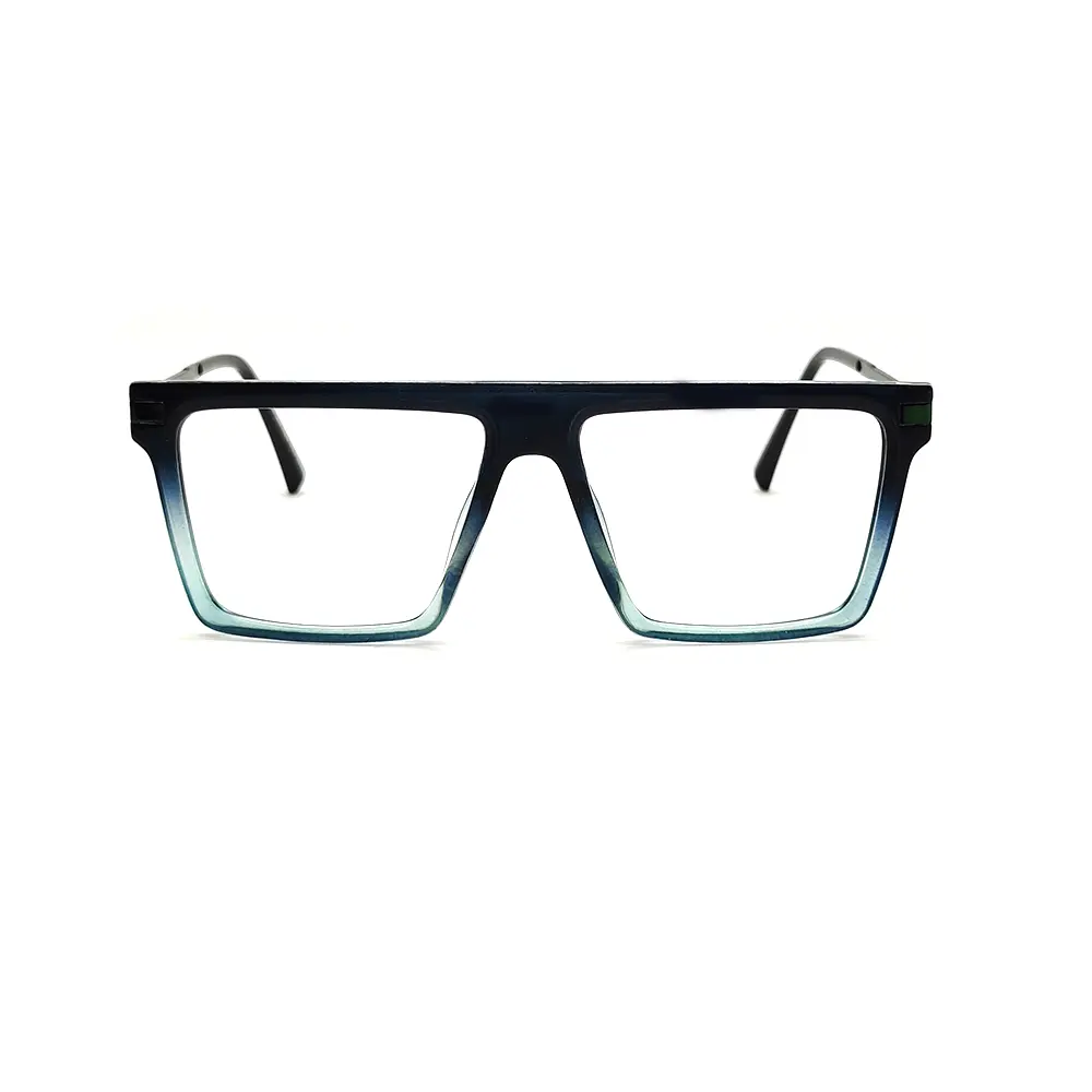 Turquoise Blue Oversized Eyeglasses