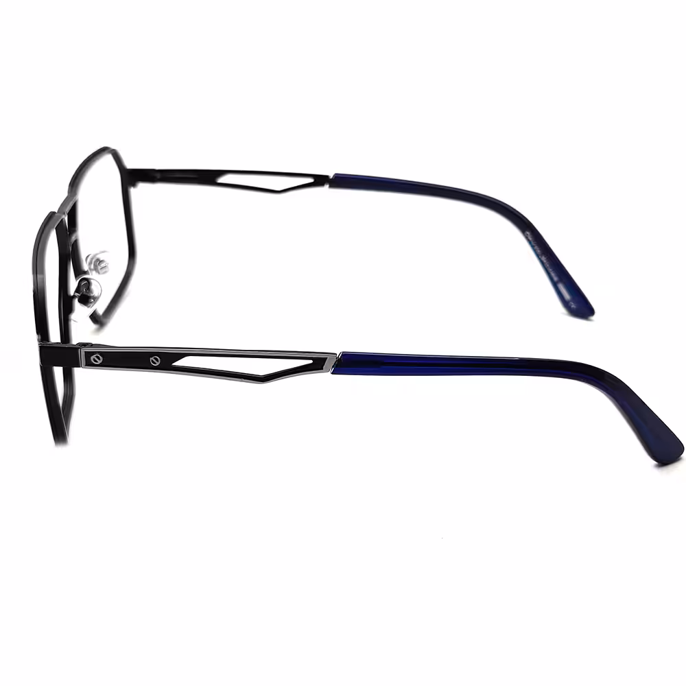 Silver Hip Hop Eyeglasses - 3308 5 Silver Hip Hop Eyeglasses at chashmah