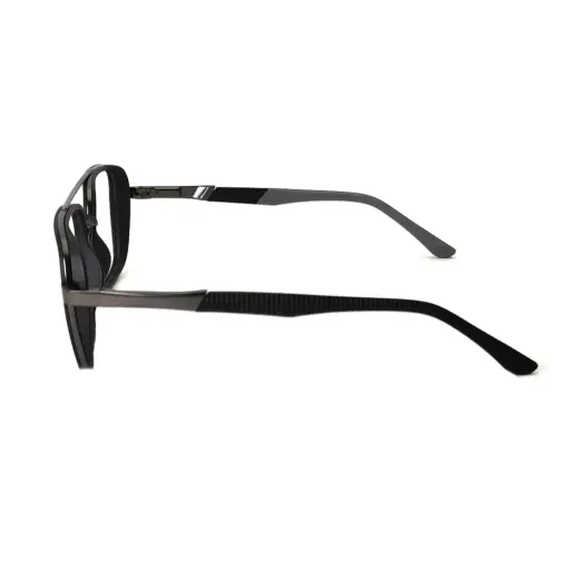 Black Lightweight Fashion Eyeglasses AT chashmah