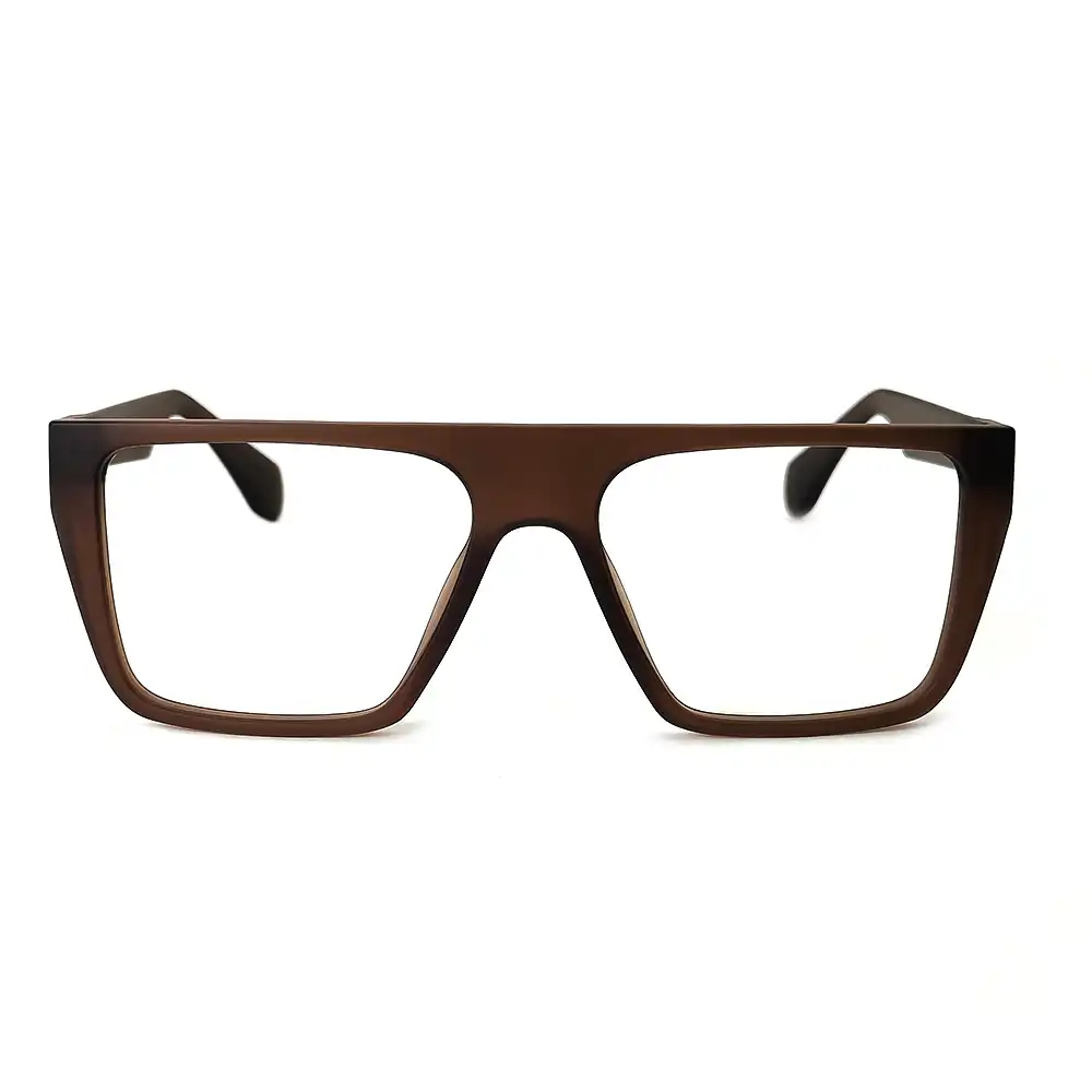 Brown Bold Fashion Eyeglasses at chashmah