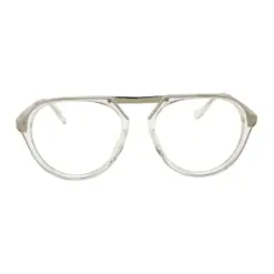 Glass White Silver Aviator at chashmah