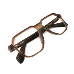 Premium Brown Bold Eyeglasses at chashma