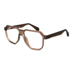 Premium Brown Bold Eyeglasses at chashma
