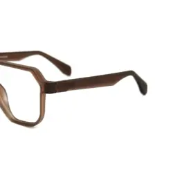 Premium Brown Bold Eyeglasses at chashma