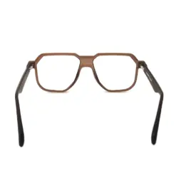 Premium Brown Bold Eyeglasses at chashma