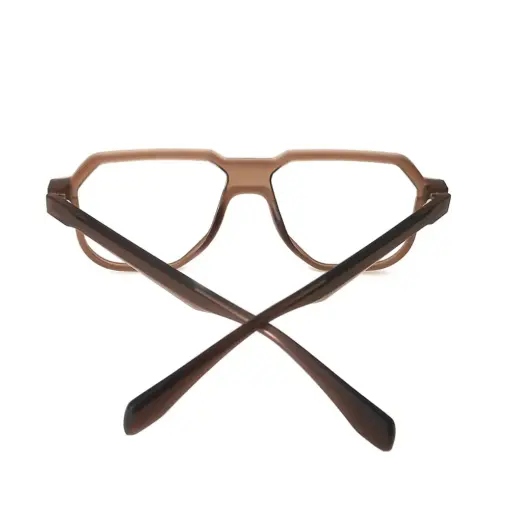 Premium Brown Bold Eyeglasses at chashma