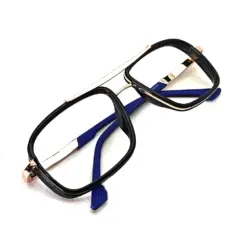 Black Gold Bold Eyeglasses at chashmah