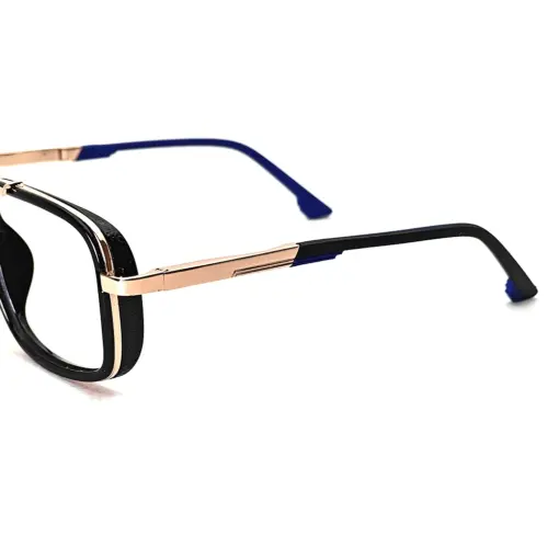 Black Gold Bold Eyeglasses at chashmah