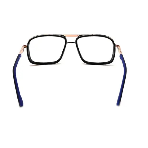 Black Gold Bold Eyeglasses at chashmah