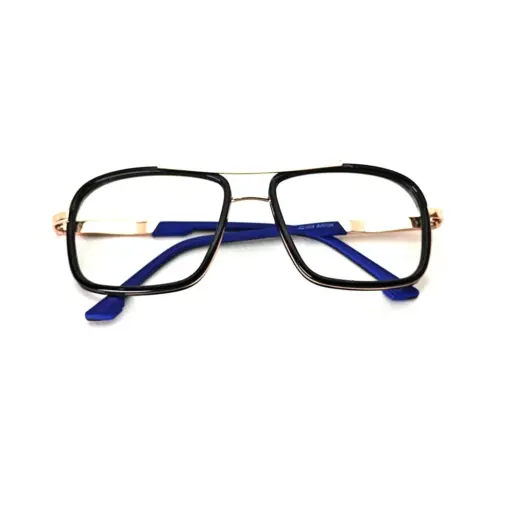 Black Gold Bold Eyeglasses at chashmah