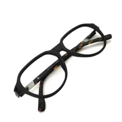 Black Retro Aviator Eyeglasses at chashmah