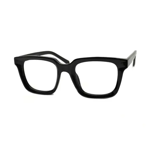 Black Square Classic Eyeglasses at chashma