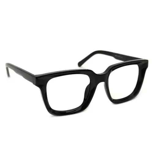 Black Square Classic Eyeglasses at chashma