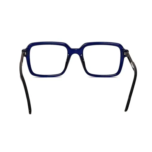 Blue Retro Square Eyeglasses at chashmah