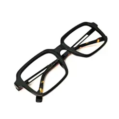 Brown Retro Square Eyeglasses at chasmah