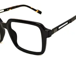 Brown Retro Square Eyeglasses at chasmah