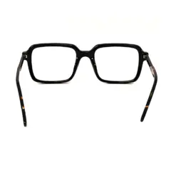 Brown Retro Square Eyeglasses at chasmah