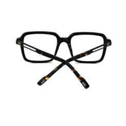 Brown Retro Square Eyeglasses at chasmah