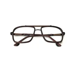 Coffee Brown Bold Eyeglasses at chashmah