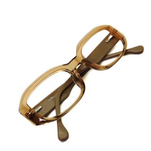 Cream Bold Celebrity Eyeglasses - 6015