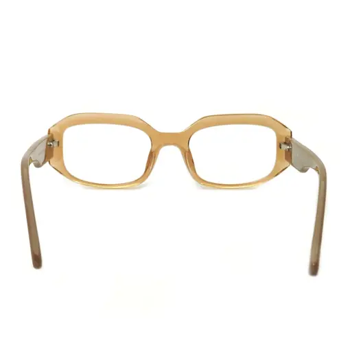 Cream Bold Celebrity Eyeglasses - 6015