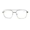 Oversized White Silver Eyeglasses at chashmah