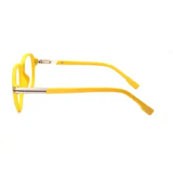 Yellow Retro Aviator Eyeglasses at chashma