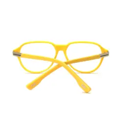 Yellow Retro Aviator Eyeglasses at chashma