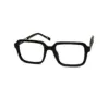 Brown Retro Square Eyeglasses at chasmah