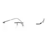 Blue Thin Rimless Eyeglasses at chashma