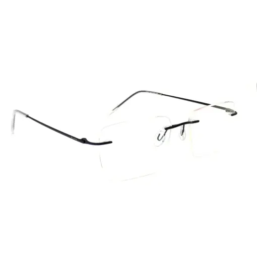Blue Thin Rimless Eyeglasses at chashma