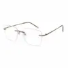 Buy Copper Brown Rimless Eyeglasses Online