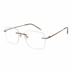 Buy Copper Brown Rimless Eyeglasses Online