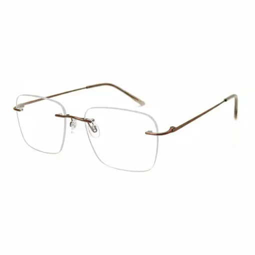 Buy Copper Brown Rimless Eyeglasses Online