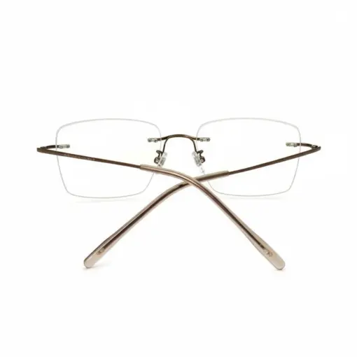 Buy Copper Brown Rimless Eyeglasses Online