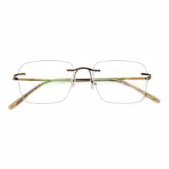 Buy Copper Brown Rimless Eyeglasses Online