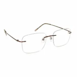 Buy Copper Brown Rimless Eyeglasses Online