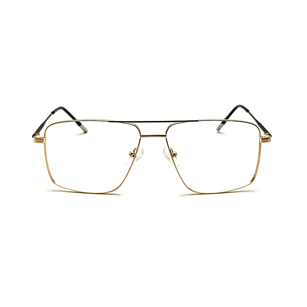 Golden Premium Metal Eyeglasses at chashma