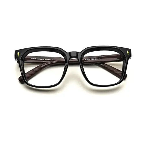 Ocelot Black Bold Eyeglasses at chashma