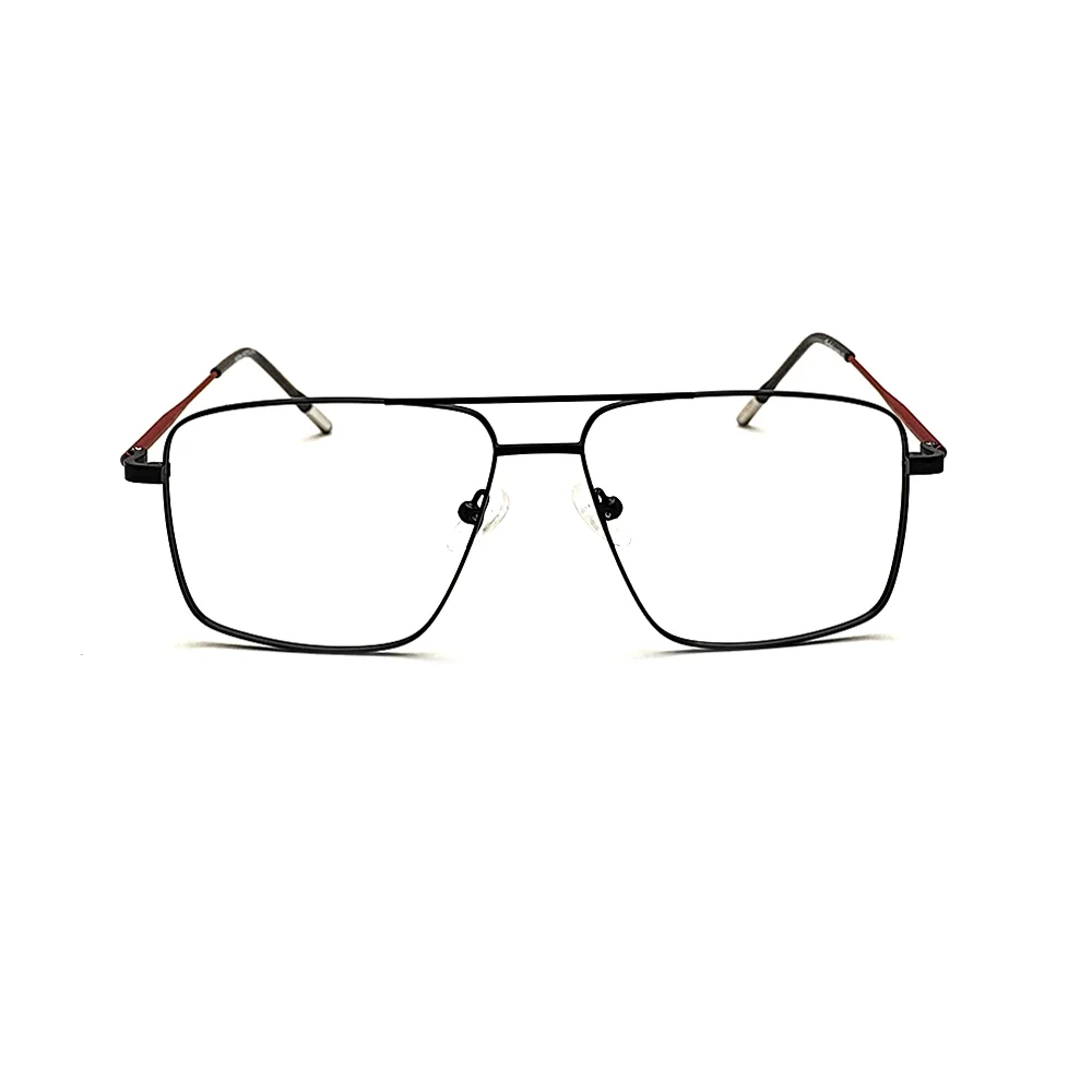 Premium Black Metal Eyeglasses at chashma