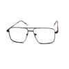 Premium Black Metal Eyeglasses at chashma