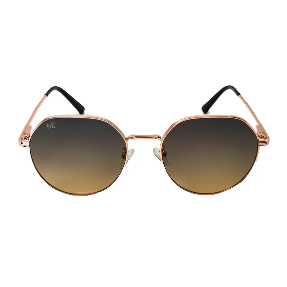 Golden Round Fashion Sunglasses at chashma