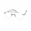 Buy Black Rimless Turban Aviator Eyeglasses Online