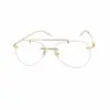 Buy Golden Rimless Turban Aviator Eyeglasses Online