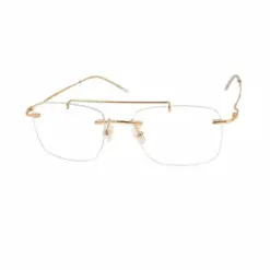 Buy Golden Rimless Turban Aviator Eyeglasses Online